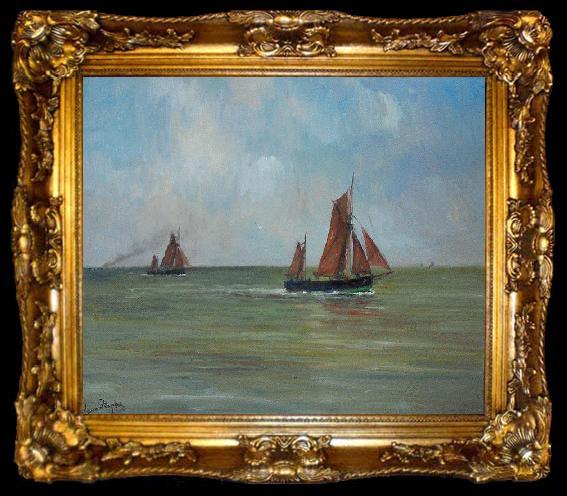 framed  unknow artist North Sea off Ostend, ta009-2